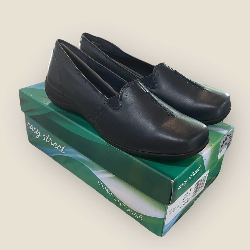 Easy Street Purpose Slip On Navy 9.5